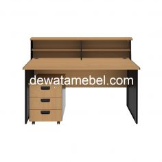 Office Table Size 140 - EXPO MP 140 + MP M03 + MP RC 140 / Beech 